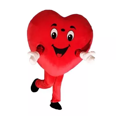 Red Heart Of Adult Mascot Costume Size Fancy Love • $111.09