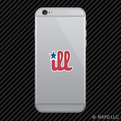 Philly ILL Cell Phone Sticker Mobile Jdm Euro Oem+ • $4.96