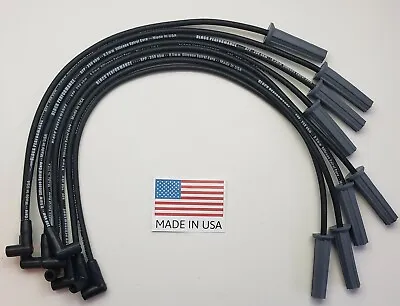 Mopar 8.5mm Spiral Black Spark Plug Wires 318 340 360 Chrysler Dodge Plymouth • $58.95