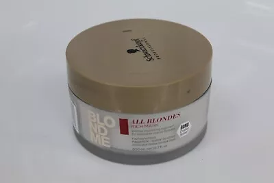 Schwarzkopf BlondMe All Blondes Rich Mask W/ Cashmere Protein Complex 6.7oz New • $12.95