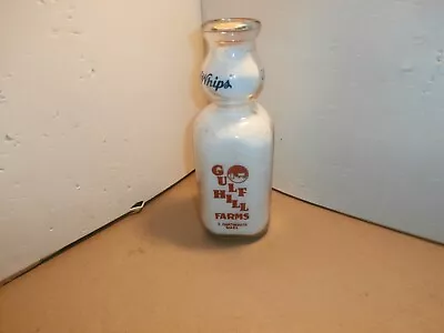 Gulf Hill Farms Quart Creamtop Milk Bottle S. Dartmouth MAss. 2 Color • $149.99