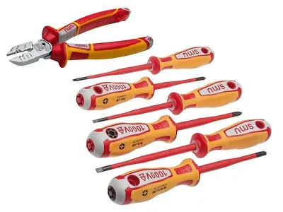 Nws Vde Plier & 7pcs Slimline 3k Screwdriver Set (nws-s7-2) • £78.84