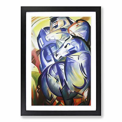 Blue Horses By Franz Marc Wall Art Print Framed Canvas Picture Poster Decor • £34.95