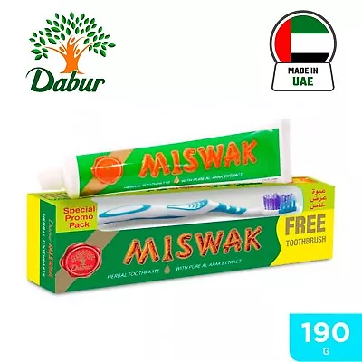 190g/6.7 Oz Dabur Miswak Toothpaste Natural Herbal Extract Meswak Tooth Paste • $10.79