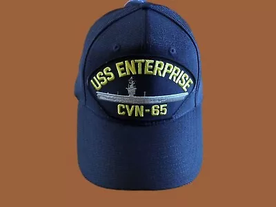 Uss Enterprise Cvn-65 Navy Ship Hat U.s Military Official Ball Cap U.s.a Made • $23.95