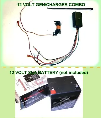 SPECIAL DEAL ON 12 Volt Mini-Generator/Charger Combo For Motorized Bicycles Bike • $79.95