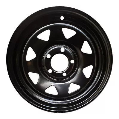 Extreme 4x4 Steel Wheel 14x6  5/120.65 0P Black For Holden HQ Boat Van Trailer • $68.11