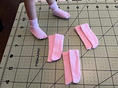$8 • Buy Doll Socks - Lot Of 4 Pink Colored Socks For LeeAnn Sized Doll By Denis Bastien