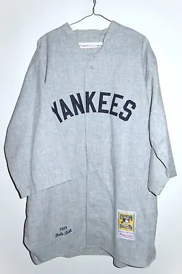 Authentic Mitchell & Ness New York Yankees Babe Ruth Wool Flannel Jersey 48 XL • $269.99