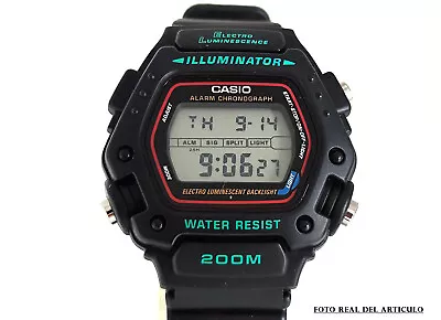 Vintage Watch Casio DW-290-1VR Iluminator WR.200 QW.1219 Japan Year 1994 • $259.11