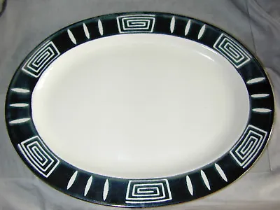 Mikasa Platter Potter's Craft Firesong Pattern HP30014 1/2  Oval Serving Platter • $90
