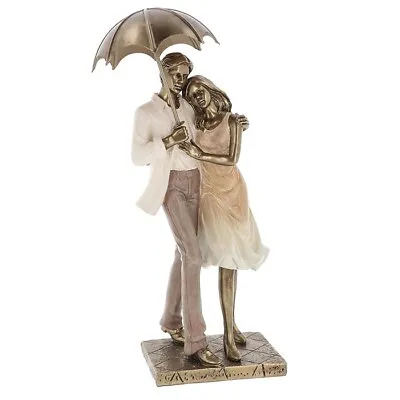 Summer Shower Loving Couple Shudehill Giftware Couples Ornament Figurine • £24.75