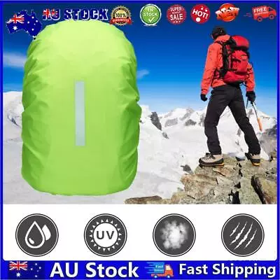 AU Waterproof Backpack Rain Cover Dustproof Rucksack Rain Cover (Green S) • $8.59