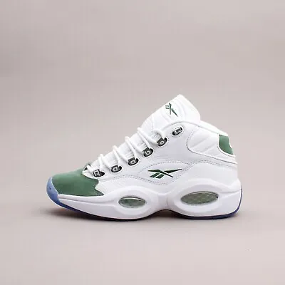 Reebok Classics Question Mid White Green Allen Iverson Basketball Shoes ID6690 • $119.94