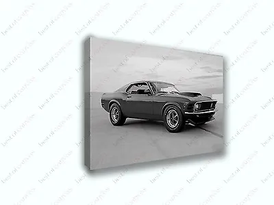 1970 Mustang Boss 429 Muscle Car Vintage Poster Canvas Print Art Decor Wall • $202.39