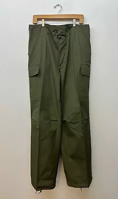 NOS Jungle Fatigue Pants Cotton Poplin Size Large/Long OG-107 Dated 1969 U-70 • $280