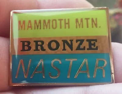Mammoth Mtn Skiing Bronze NASTAR Pin Badge • $15.95