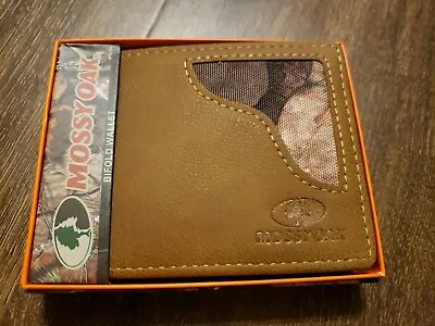 MOSSY OAK MEN'S Bi FOLD CAMO BROWN WALLET Great Gift • $18.99