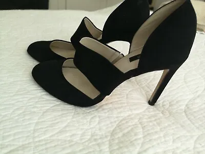 Zara Classic Smart Faux Suede Cut Out Court Shoes High Heels 4 Eur 37 Stilettos  • £16.95