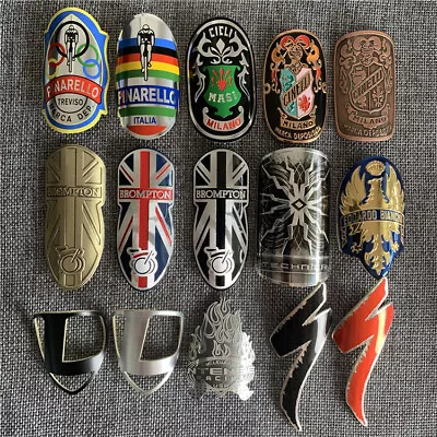 Vintage Cycling  Bicycle Bike Alloy Head Badge Decals Stickers Emblem • $15