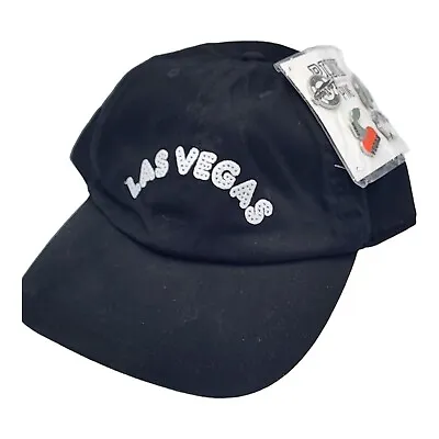 Victoria Secret PINK Hat Cap “LAS VEGAS” Black W/ 4 Las Vegas PINS *RARE* NEW • $24.90