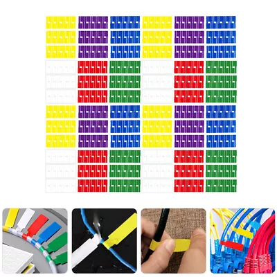 Cable Labels Self-adhesive P-shaped Wire Markers-BY • £13.38