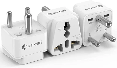 $29.99 • Buy WEKSA Premium India Travel Adapter With Universal Input, Europe, UK, Australia, 