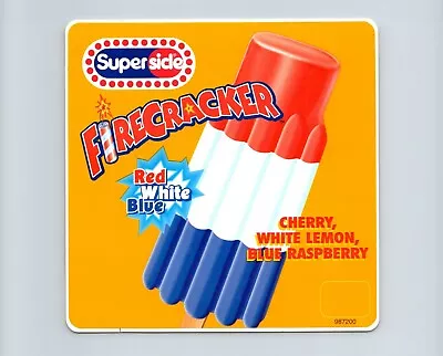 Vintage Good Humor Firecracker Supersicle Ice Cream Bar Pricing Sticker 6 X6  • $14.99