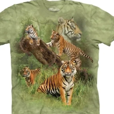 £25 • Buy ** Wild Tigers Collage The Mountain American Size Tiger T-shirt  Official **