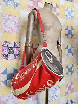 Vintage 1970s Novelty Coca Cola Shaped Duffle Bag • £65