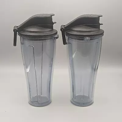 Vitamix 20oz Travel To-Go Container Tumbler With Flip Top Lid LOT Of 2 • $53.07