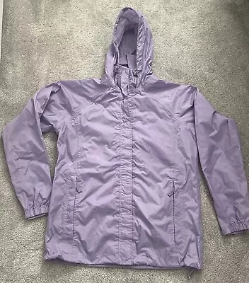 Womens Jack In A Pack Waterproof Packable Mac Jacket Lilac Size Small • £10