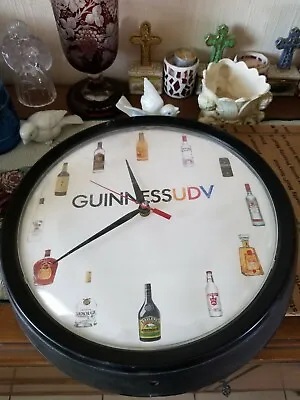 Vintage Guinness Beer Advertising Wall Clock Round  • $69