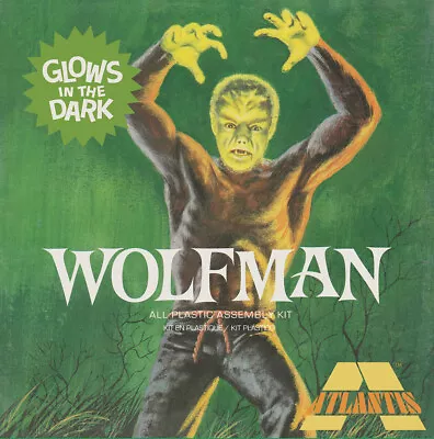 Atlantis 1/8 Lon Chaney Jr. The Wolfman Glow Limited Edition Plastic Model Kit • $69.99