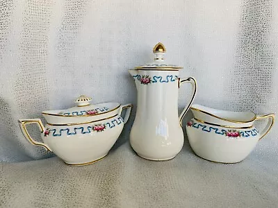 Minton Ribbon Pot Creamer And Sugar Bowl Bows • $99