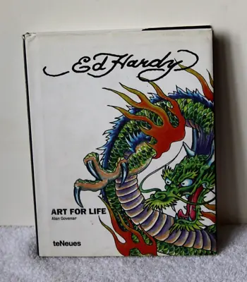 Ed Hardy Art For Life 2009 Hardcover Tattoo Book TeNeues Alan Govenar • $79