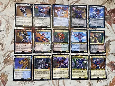 COMPLETE SET (15) *Non-Foil* TRANSFORMERS Double Sided MTG NM/MT BRO 2x Sleeved • $35.99