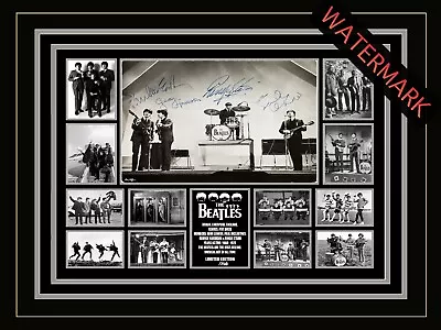 THE BEATLES LIMITED EDITION SIGNED & FRAMED MEMORABILIA - LENNON - McCARTNEY • $118.99