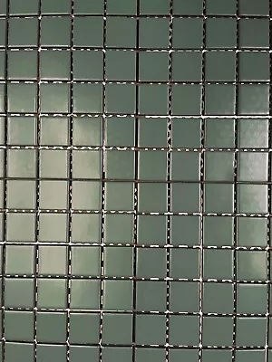 1 7/8  X 1 7/8  Forest Green Tile 10 Square Feet Wall Remodel Ceramic C# 657 • $175