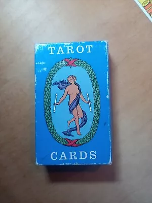 Vintage Ca 1970s Rider Tarot Cards Deck Waite Smith Complete 78 Blue Box • £110