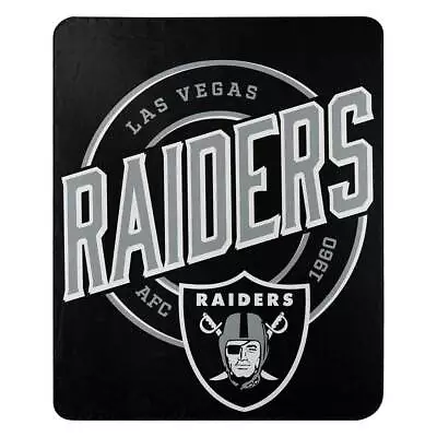 New Design NFL Raiders Logo Soft Fleece Throw Blanket 50  X 60  • $20.66