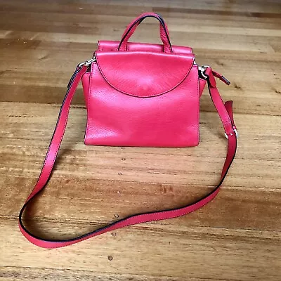 Kate Spade Saturday Red Leather Satchel With Detachable Crossbody Strap • $65