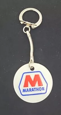 Vintage Marathon Gas Station Key Chain Ring Fob Fuel Oil Service • $12