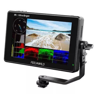 FEELWORLD LUT7 7 Inch Camera Field Video Monitor 2200nit 4K HDMI Touchscreen LCD • $204.99