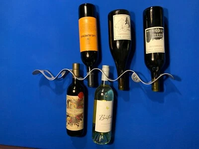 $17.99 • Buy Stainless Steel Wine Rack Wall Mounted Black & Blum