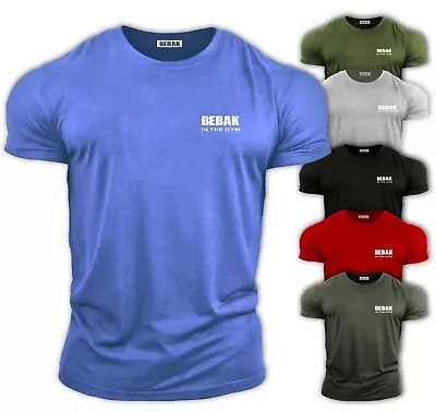 £16.99 • Buy Mens Gym T-Shirt BEBAK Bodybuilding Top | Gym Clothing Vest Workout Training UK