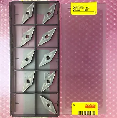 10pc  SANDVIK  VNMG 16 04 08    VNMG 332  Carbide Inserts; H13A🎯Machinist • $47.60