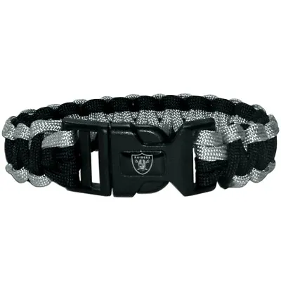 Las Vegas Raiders Paracord Survival Bracelet Sport Jewelry Strap NFL Football • $7.46