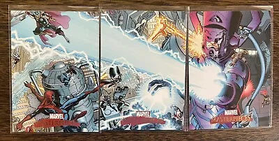 Marvel Masterpieces 2007 Complete 3 Card Chase Set Art Adams Splash Set • $15.99