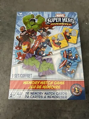 Marvel Super Hero Adventures Memory Match Board Game Brand New Sealed Hulk Spide • $14.95